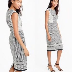 J. Crew Geometrical panelled dress